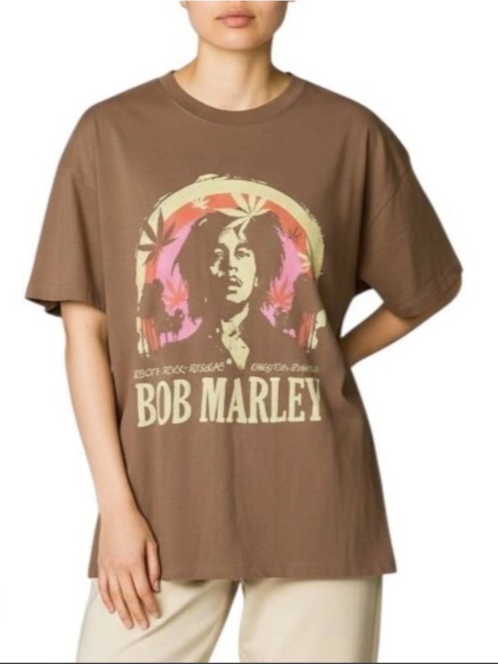 Bob Marley Relaxed Boyfriend Tee – Cotton On (Size Medium)